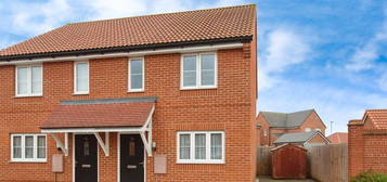 Semi-detached house for sale in Oxlip Way, Stowupland, Stowmarket IP14