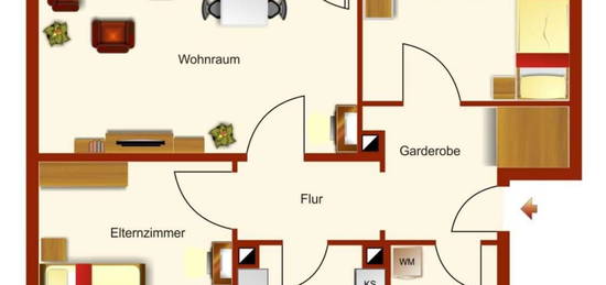 Erstbezug nach Sanierung mit Balkon: Schöne 3-Zimmer-Wohnung in Lauf an der Pegnitz