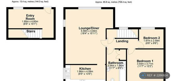 2 bedroom maisonette