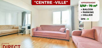 CENTRE VILLE - 5 MINUTES DE LA GARE - APPARTEMENT 3/4 PIECES