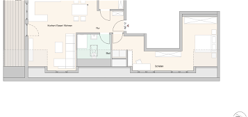 Großzügige 2-Zimmer Dachgeschosswohnung mit Balkon im Neubau (4-12)