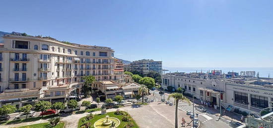 MENTON, QUARTIER CASINO - JARDIN BIOVES : 2 PIECES DE 44,48 M2 AVEC VUE MER