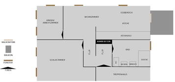 3 Zimmer-Wohnung mit Balkon | Neu Saniert | Metzingen Zentrum |