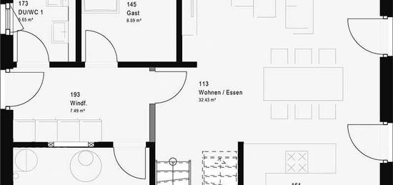 154qm Trend-Haus: Mastersuite, 2 Kizi