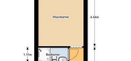 Studio, eigen keuken en badkamer 31m2 en berging