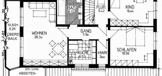 Gersthofen: Komfortable und ruhige 3-Zi.-Wohnung in ZFH