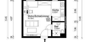 1-Zimmer-Wohnung zum Mieten in Bad Friedrichshall