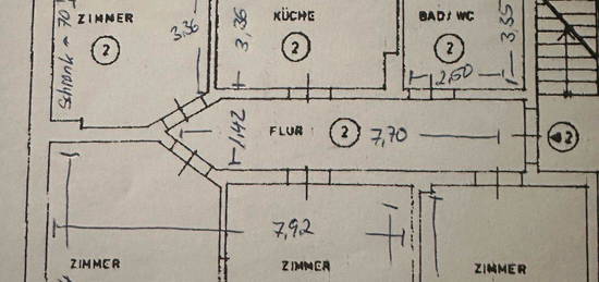 Wohnung mit wunderschönen Fußboden