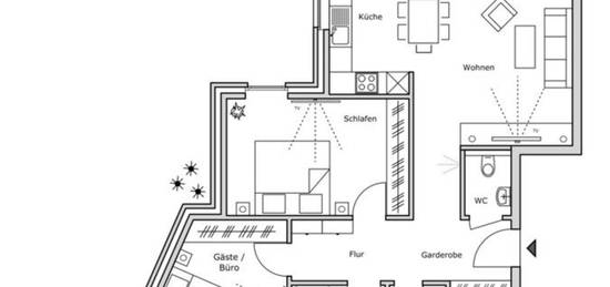 Helle 3-Zimmer-Wohnung im EG in zentraler Lage in Borghorst