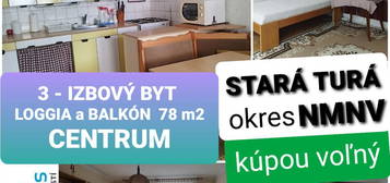 NOVÁ CENA 3 IZBOVÝ BYT s LOGGIOU a BALKÓNOM STARÁ TURÁ-NMNV