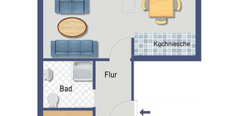 Charmante, helle 2-Zimmer-Wohnung ab 01.12.2024 verfügbar