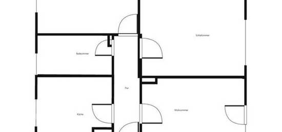 Schöner Wohnen: interessante 3-Zimmer-Wohnung