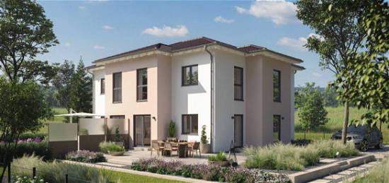 Ein zweigeschossiges Doppelhaus für Ihr Wohnglück in Nindorf mit Schwabenhaus errichten!