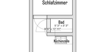 Charmante kleine Zwei-Zimmer-Wohnung