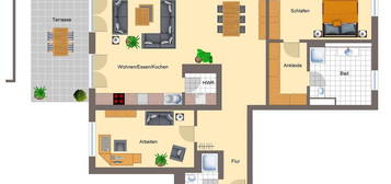 ERSTBEZUG! 3ZKB Neubau-Wohnung mit großer Terrasse und geringen Energiekosten