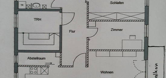 3-Zi-Whg zu vermieten