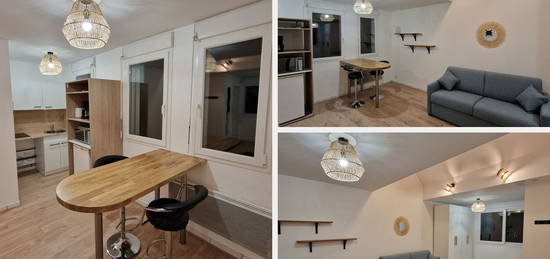 Studio meublé, équipé de 23m² - Vue mer au loin