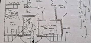 Stilvolle, gepflegte 3-Raum-Dachgeschosswohnung mit gehobener Innenausstattung mit EBK in Lorsch