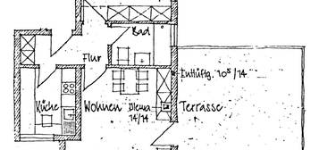 2 Zi. Penthouse Wohnung, Dachterrasse, Tiefgarage