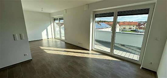 Schöne 3-Zimmer-Penthouse-Wohnung mit großer Dachterrasse in Mettenheim