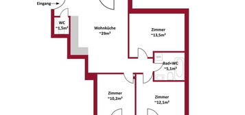 Neubau/Erstbezug I Außenflächen: Terrassen, Balkone &amp; Dachterrassen I Schlüsselfertig I Luftwärmepumpe inkl. Kühlung I