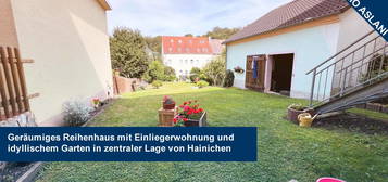 Reihenhaus mit Einliegerwohnung und großem Garten in zentraler Lage von Hainichen