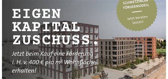 32.000 € Eigenkapital-Zuschuss: barrierefreie 3-Zimmer-ETW mit Loggia - im September bezugsfertig.