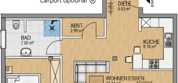 Attraktive 2-Zimmer-Terrassenwohnung in Haiger