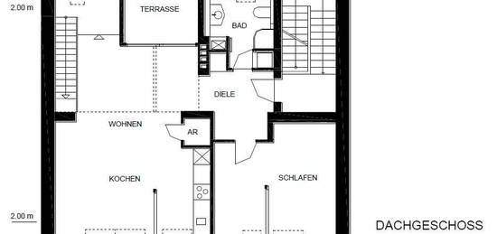 Exklusive Maisonette-Dachgeschosswohnung in Altbau-Charme – Alt Eller 40, Düsseldorf