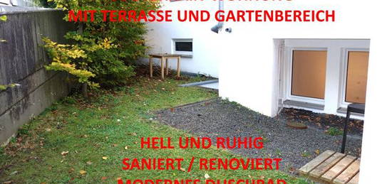 GARTENTERRASSENWOHNUNG GRAFENBERG EXKLUSIV RUHIG SANIERT/RENOVIERT MODERNES DUSCHBAD