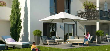 BEAU T3 E 63M2 AVEC UNE BELLE TERRASSE ET JARDIN  DE 55M2