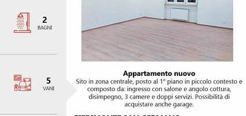 Appartamento con 2 bagni, recente costruzione