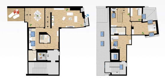 4,5-Zimmer-Maisonettewohnung im Château de Curie - WE24