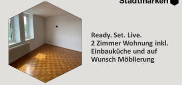 Ready. Set. Live. Sanierte 2 Zimmer Wohnung inkl. Einbauküche und auf Wunsch mit Möblierung