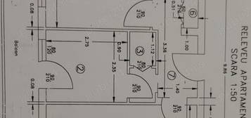 Apartament două camere, confort 1, decomandat, etaj 4 10, zona Piața Malu Roșu