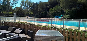 Part vend t2 bord de mer avec piscine domaine coudouliere