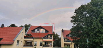 3- Raum Dachgeschoss-Maisonette Wohnung auf dem Land