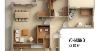 Helle 3-Zimmer-Penthousewohnung mit großer Dachterrasse!