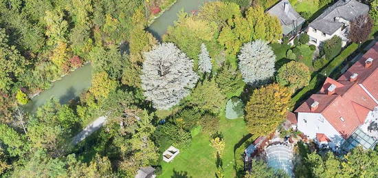 Traumhafte Idyllische Grünruhelage beim Erholungsgebiet, Baugrund, Doppelhausbestand, sehenswerte Liegenschaft