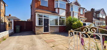 Semi-detached house to rent in Bradwell Avenue, Stretford, Manchester M32