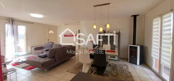 Maison T4 plain pied 3 chambres, un garage, jardin de plus 980m²