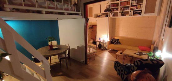 Paris 19 - Pyrénées - Studio + mezzanine 33m²