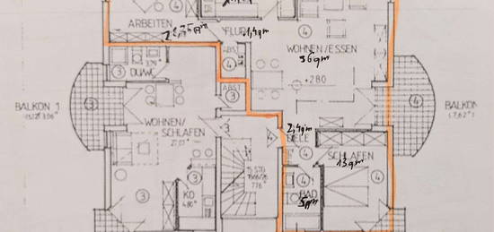 Stilvolle, modernisierte 3-Zimmer-Wohnung mit EBK in Bodenheim