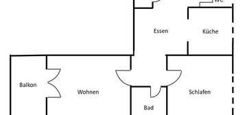 Langen: 2-Zimmer Wohnung in Top Lage, Einbauküche, Tageslichtbad, Balkon, Gäste-WC und inkl. TG-Stpl