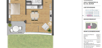 Exklusive 2-Raum-EG-Wohnung mit gehobener Innenausstattung mit Einbauküche und eigenem Garten