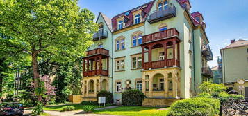 Ihr neues Nichtraucher-Apartment in einer Jugendstilvilla mit Balkon und Parkett nahe der TU.