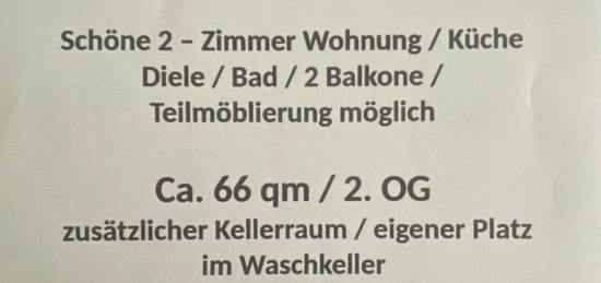 2-Zimmer Wohnung 66qm Düsseldorf-Lohausen zum 01.12.