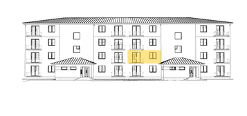 2 izbový byt  (52 m²)  A201 I.poschodie v NOVOSTAVBE, Koláro