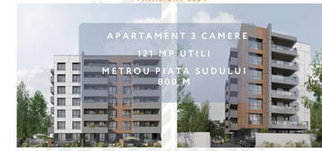 Apartament spa&#539;ios cu 3 camere 800 m  Metrou Ap&#259;r&#259;torii Patriei