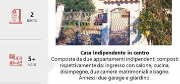 Casa indipendente con 2 garage e giardino